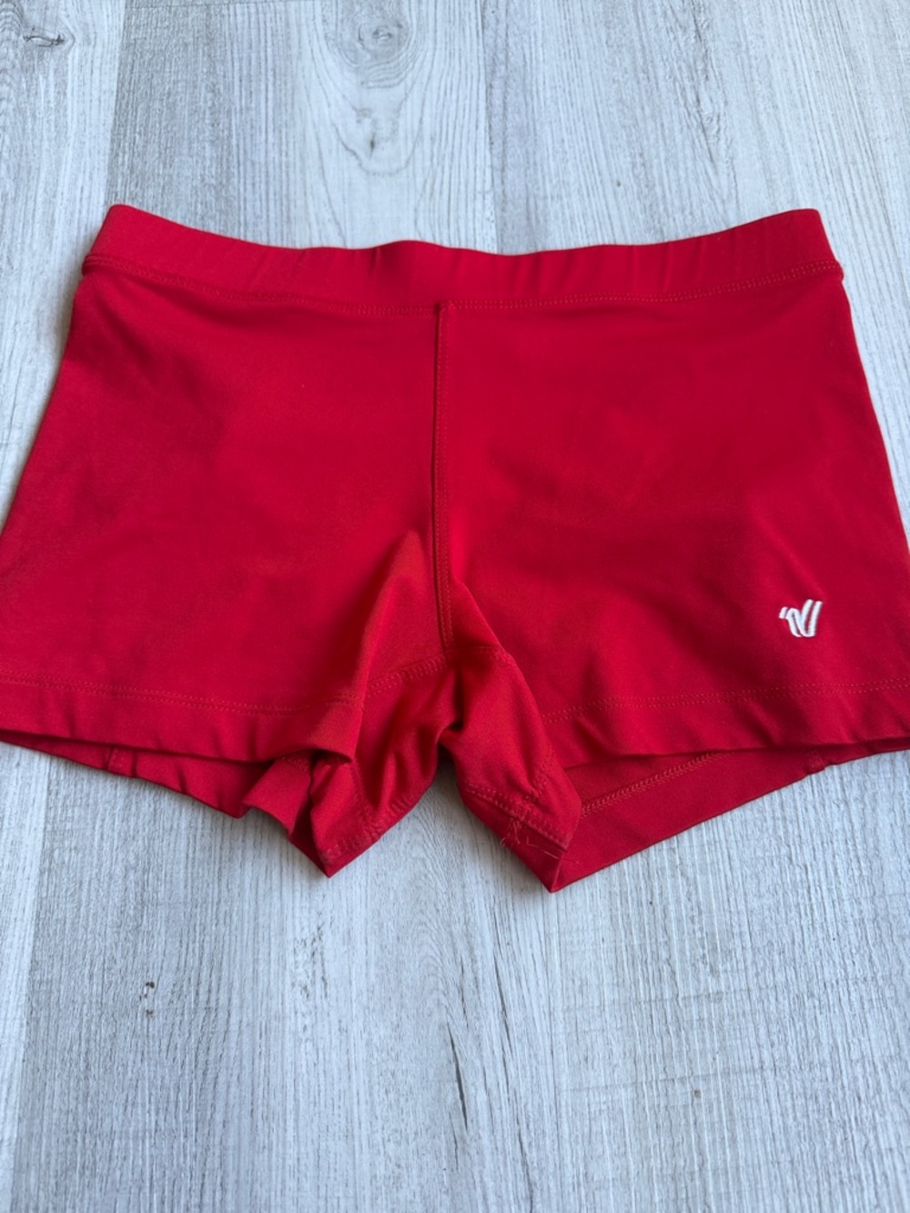 Varsity Spirit Red Athletic Shorts Women’s Size M Spandex Performance Cheer Gym